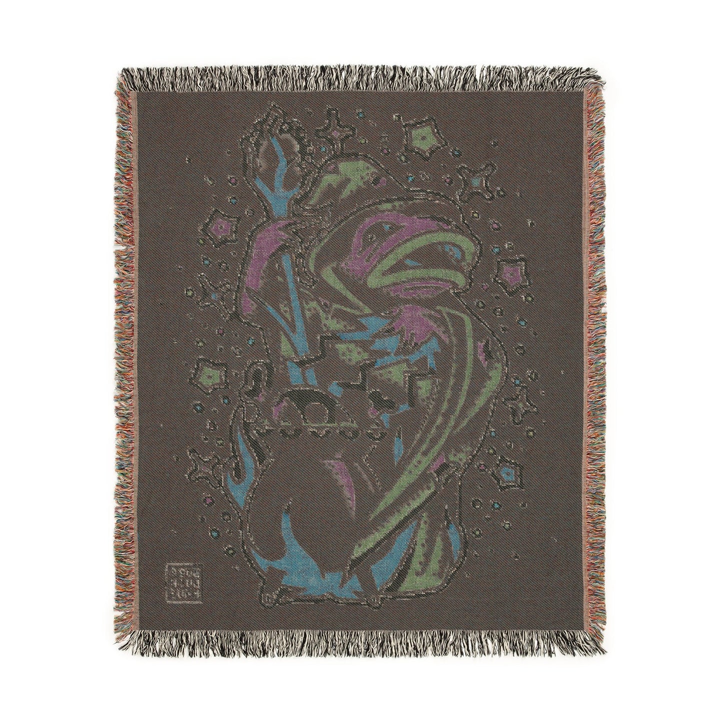 FROG WARLOCK WOVEN TAPESTRY BLANKET