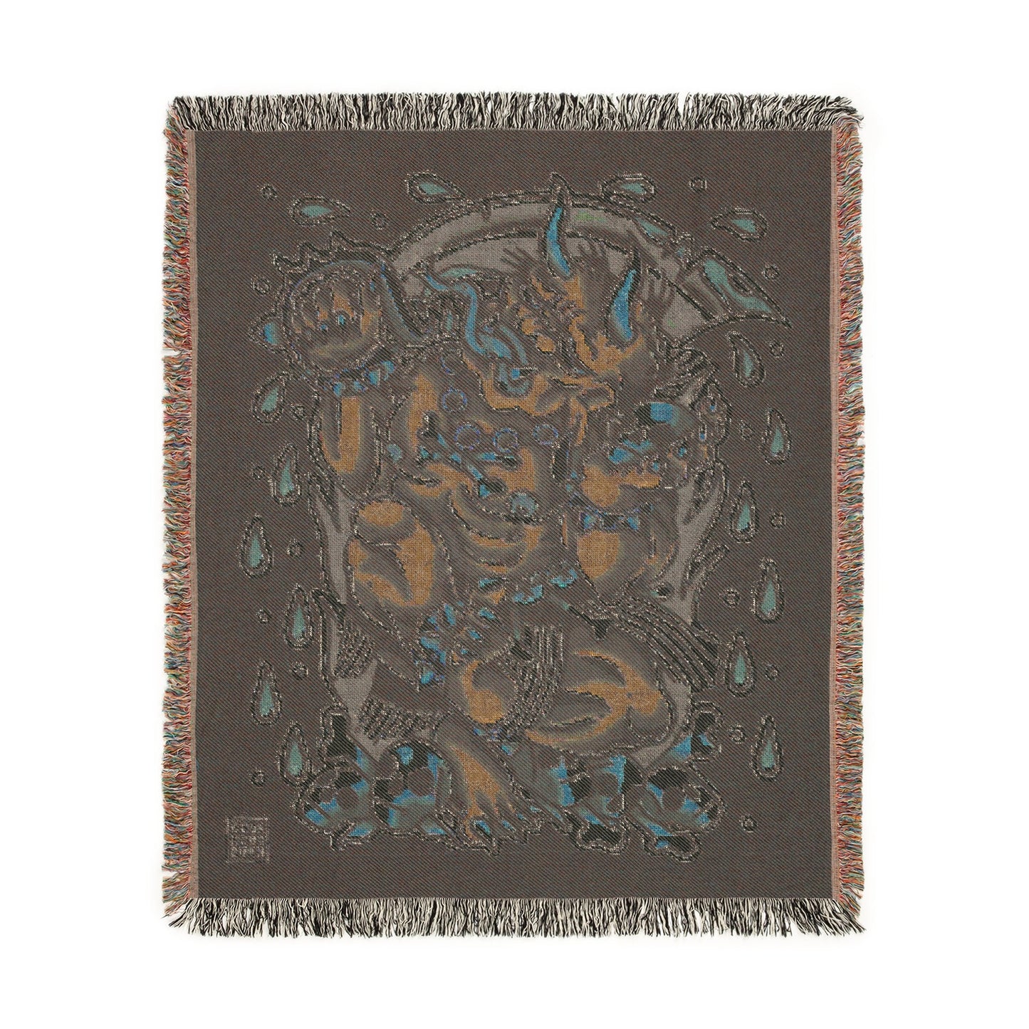 ONI TRADITIONAL TATTOO WOVEN BLANKET