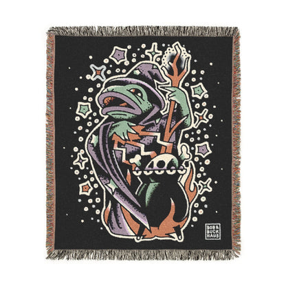 FROG WARLOCK WOVEN TAPESTRY BLANKET