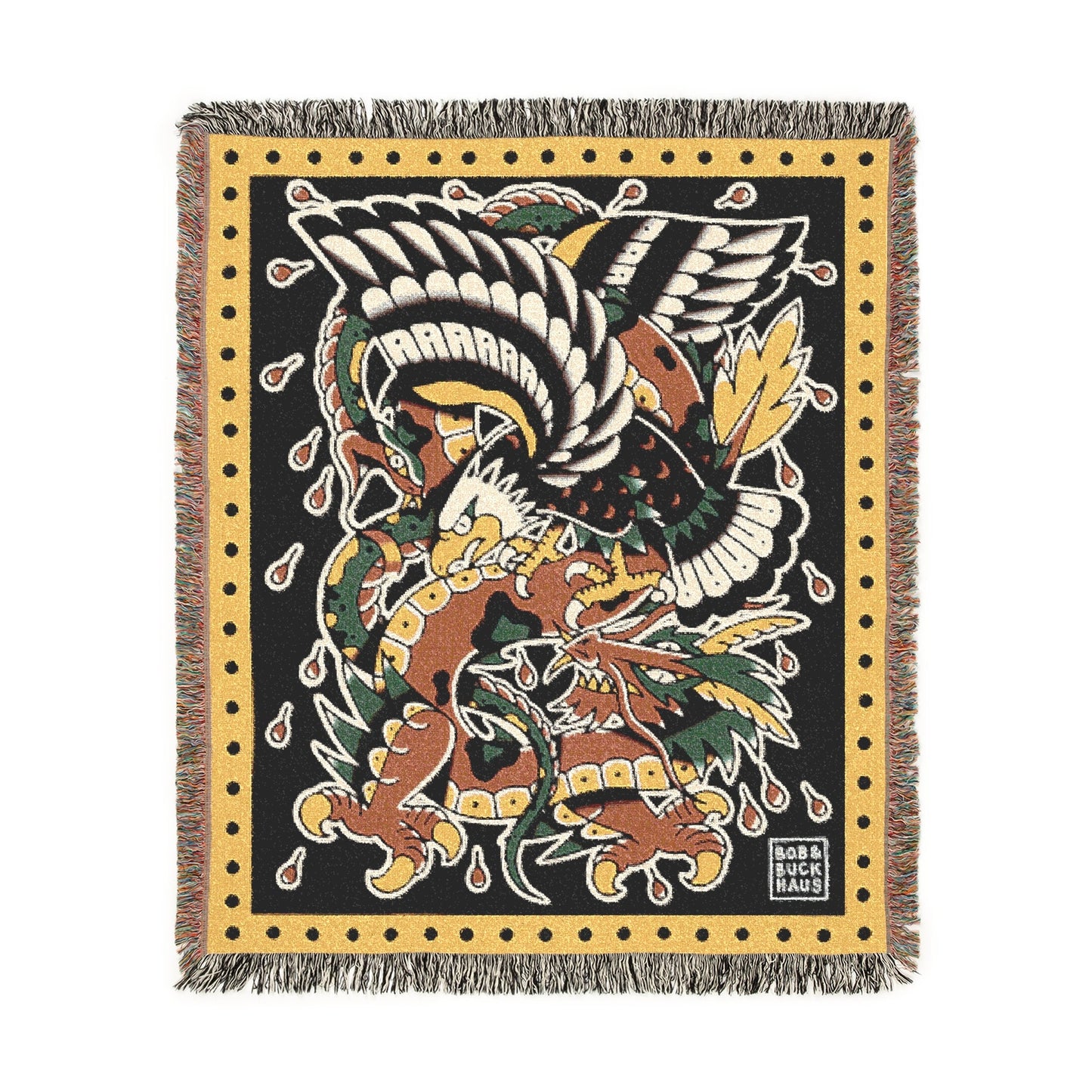 BATTLE ROYALE TRADITIONAL TATTOO WOVEN BLANKET
