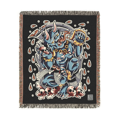 ONI TRADITIONAL TATTOO WOVEN BLANKET