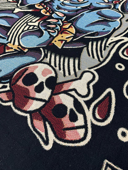 ONI TRADITIONAL TATTOO WOVEN BLANKET